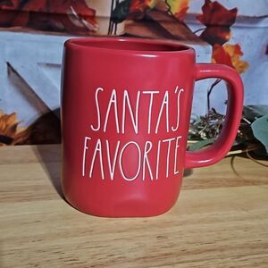 Rae Dunn Santa's Favorite Red Mug